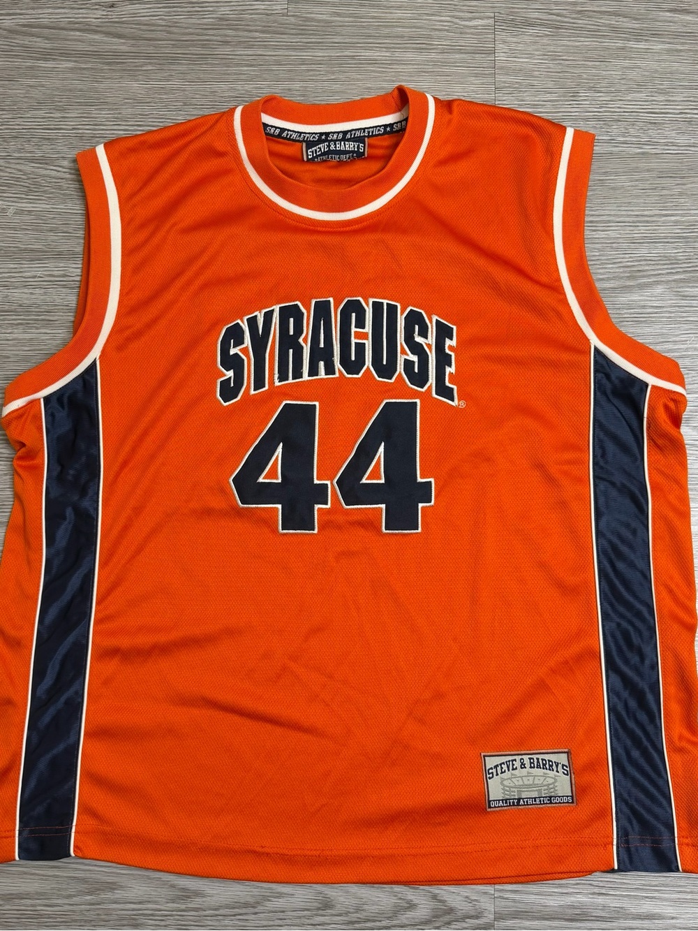 SYRACUSE ORANGEMAN DERRICK COLEMAN BASKETBALL JERSEY #44 SZ XL Sewn Stitched
